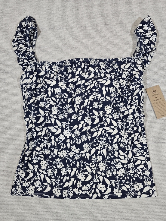 Albion Other - Albion Navy and White Floral Swim Top
